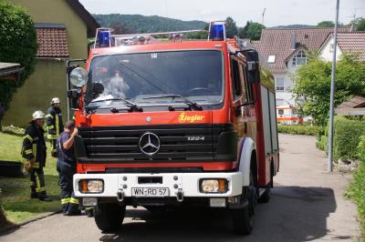 Steinenberg: Brand einer Waschmaschine- 1 Person wurde leicht verletzt